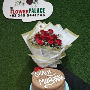 Passionate Elegance  – Red Roses Flowers only